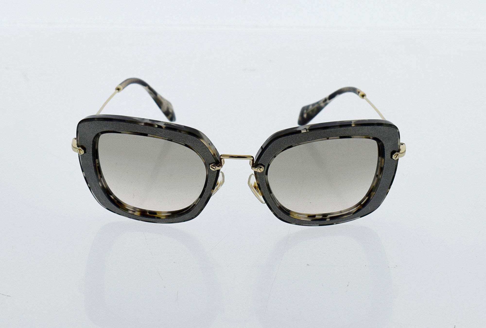 Miu Miu MU 07O DHE-3H2 - Marble White Black-Beige Gradient by Miu Miu for Women - 52-26-140 mm Sunglasses