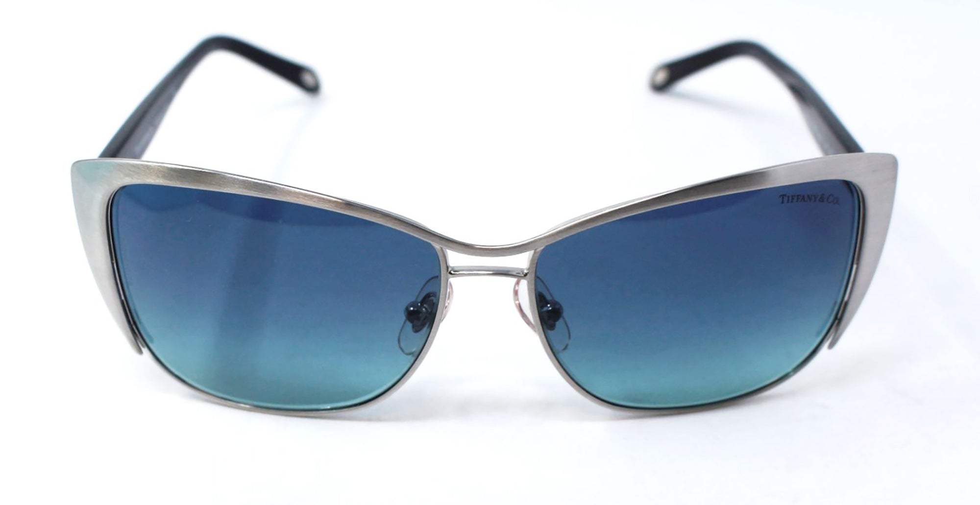 Tiffany TF 3050 6076-9S - Brushed Silver-Azure Gradient Blue by Tiffany and Co. for Women - 58-14-140 mm Sunglasses
