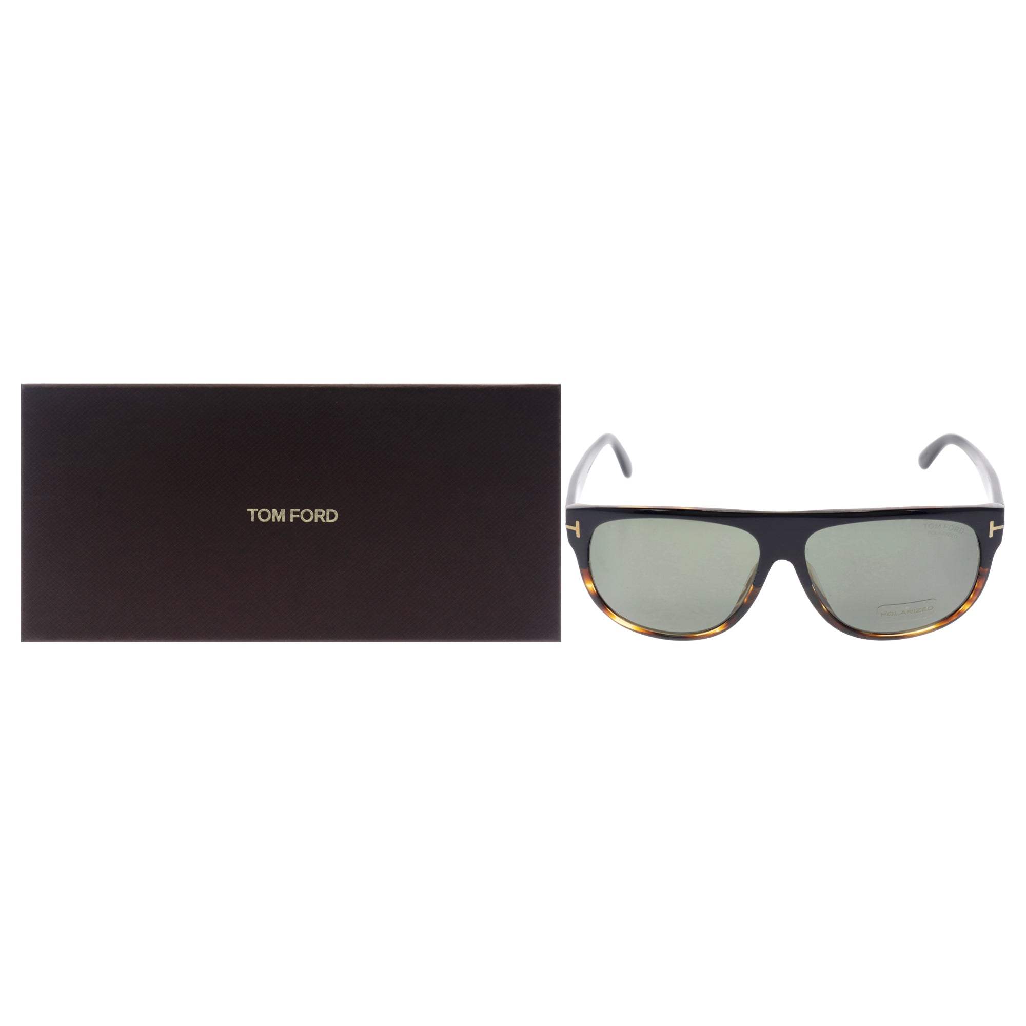 Tom Ford FT0375 Kristen 05R - Black-Green Polarized by Tom Ford for Women - 59-13-145 mm Sunglasses
