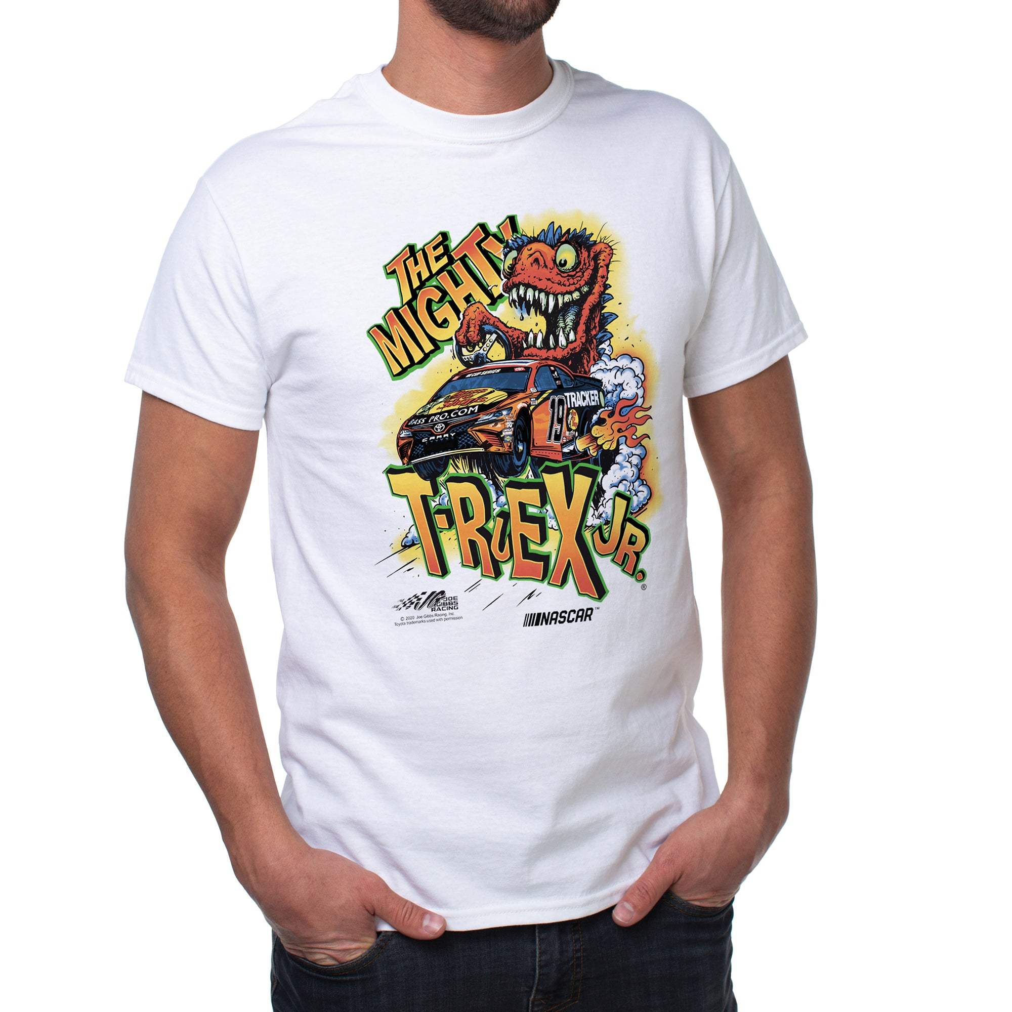 NASCAR Mens Classic Crew Tee - Martin Truex Jr - 4 White by DelSol for Men - 1 Pc T-Shirt (XL)