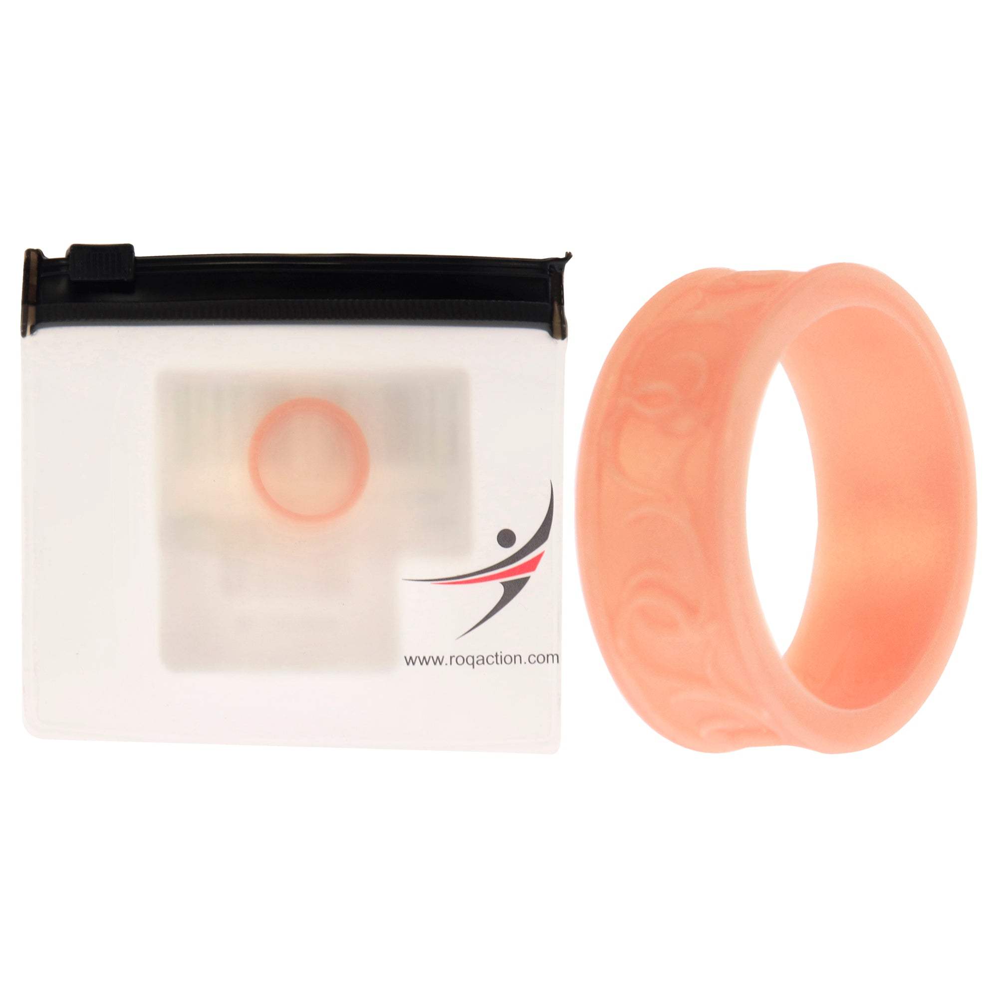 Silicone Wedding Flower Ring - Rose Gold by ROQ for Women - 6 mm Ring