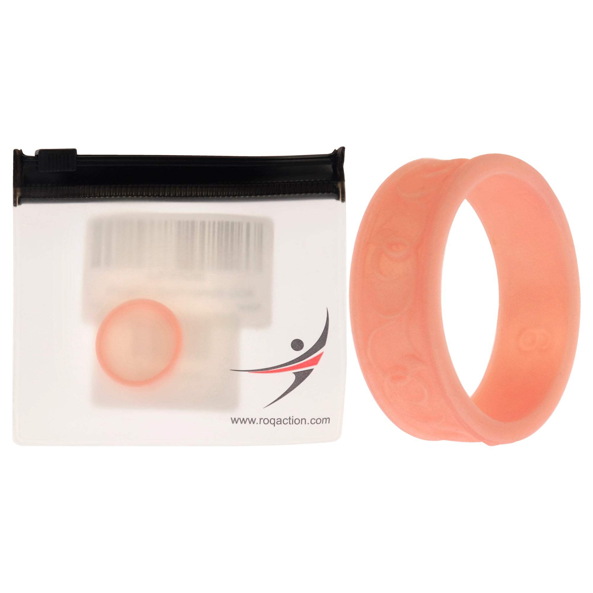 Silicone Wedding Flower Ring - Rose Gold by ROQ for Women - 9 mm Ring