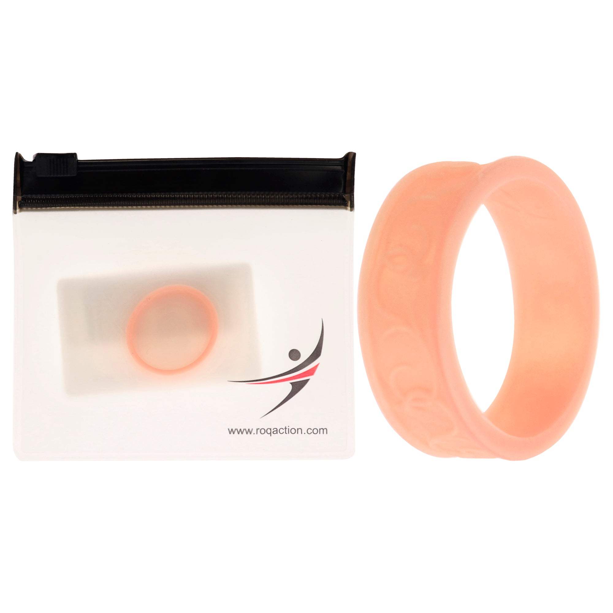 Silicone Wedding Flower Ring - Rose Gold by ROQ for Women - 10 mm Ring
