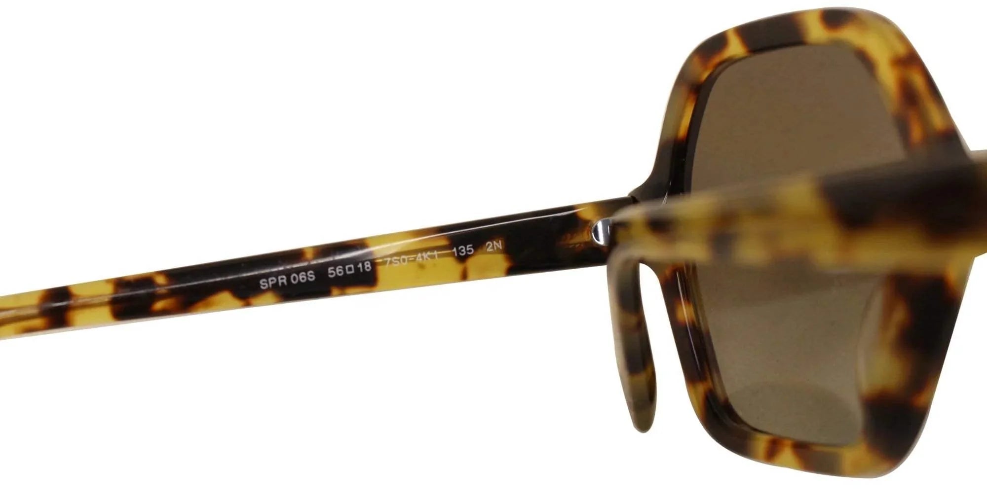 Prada SPR 06S 7S0-4K1 - Medium Havana-Green Gradient Grey by Prada for Women - 56-18-135 mm Sunglasses