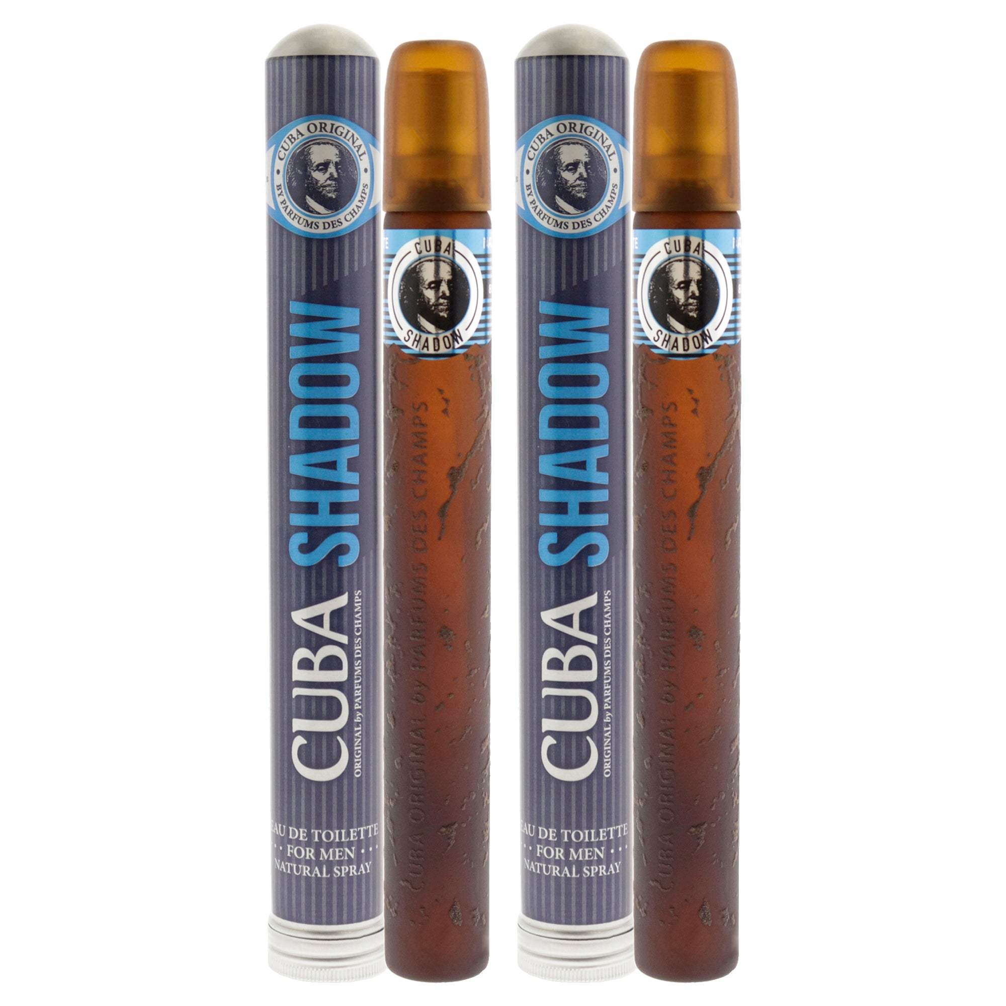Cuba Shadow by Cuba for Men - 1.17 oz EDT Spray - Pack of 2