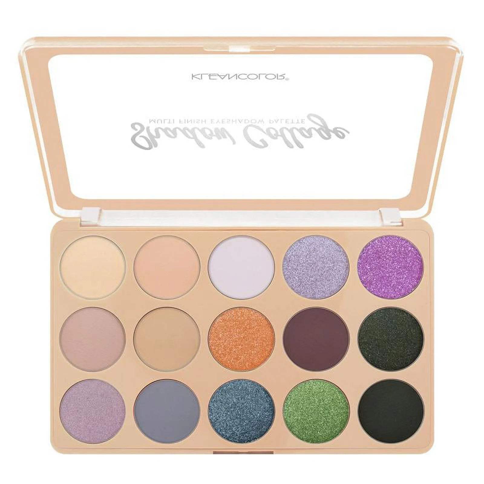 KLEANCOLOR Shadow Collage Multi Finish Eyeshadow Palette FUSION Display Set, 12 pcs