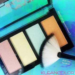 KLEANCOLOR Prismatic Highlighter Palette Mermaid Gleam Display Set, 24 Pieces