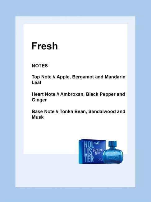 Festival Nite by Hollister for Men - 3.4 oz EDT Spray