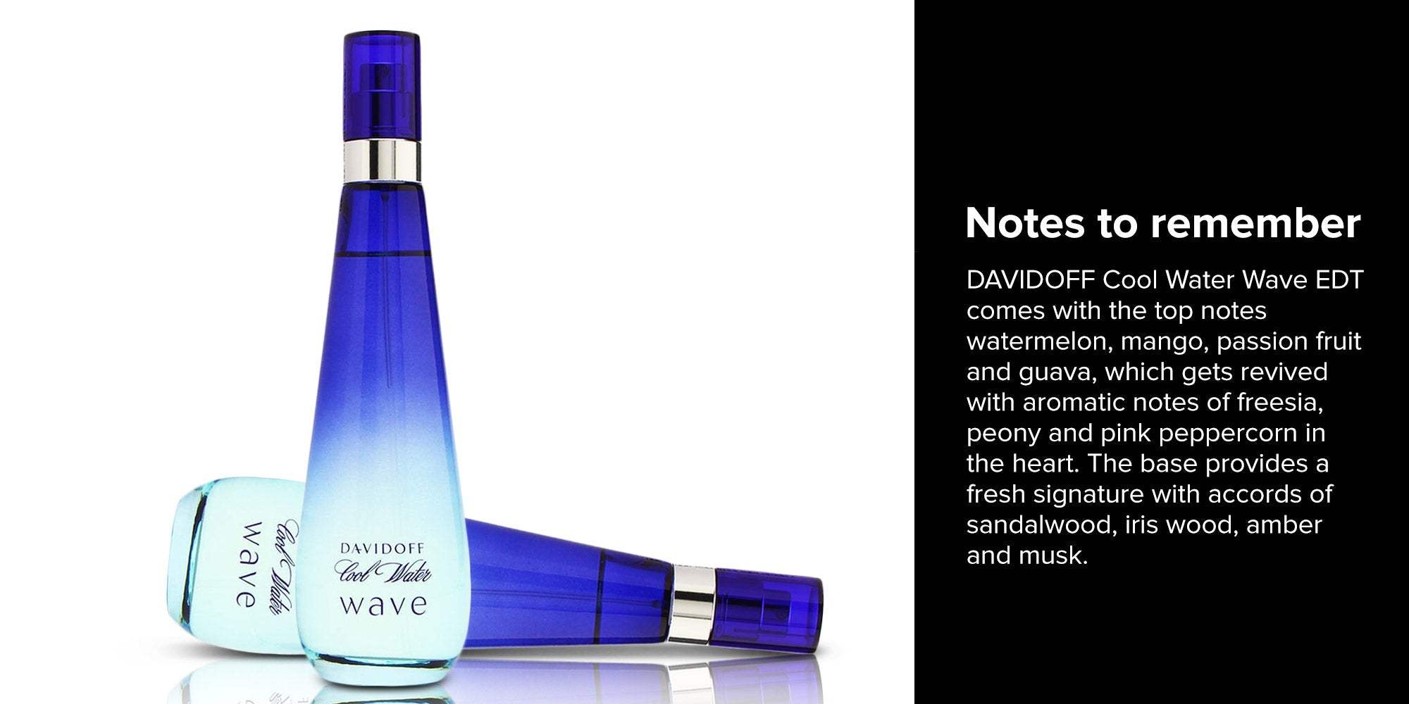Cool Water Wave by Davidoff for Women - 1.7 oz EDT Spray (Unboxed)