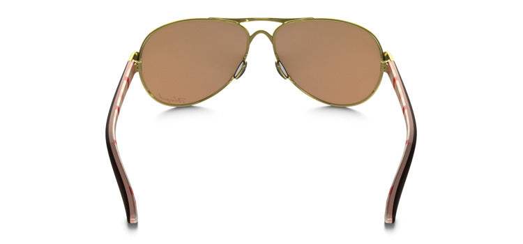 Oakley Feedback OO4079-08 - Polished Gold-Bronze Polarized by Oakley for Women - 59-13-135 mm Sunglasses