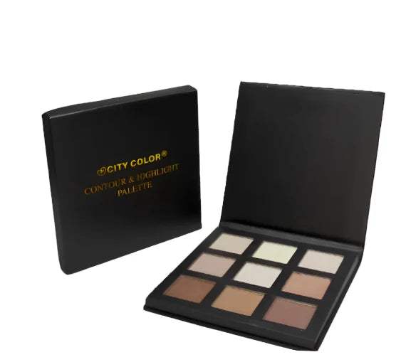 CITY COLOR Contour & Highlight Palette, 9 colors