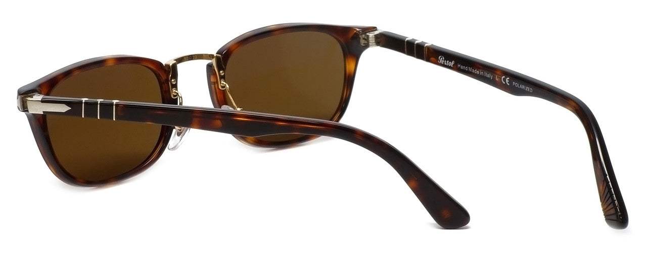 Persol PO3127S 24-57 - Havana-Brown Polarized by Persol for Men - 50-22-145 mm Sunglasses