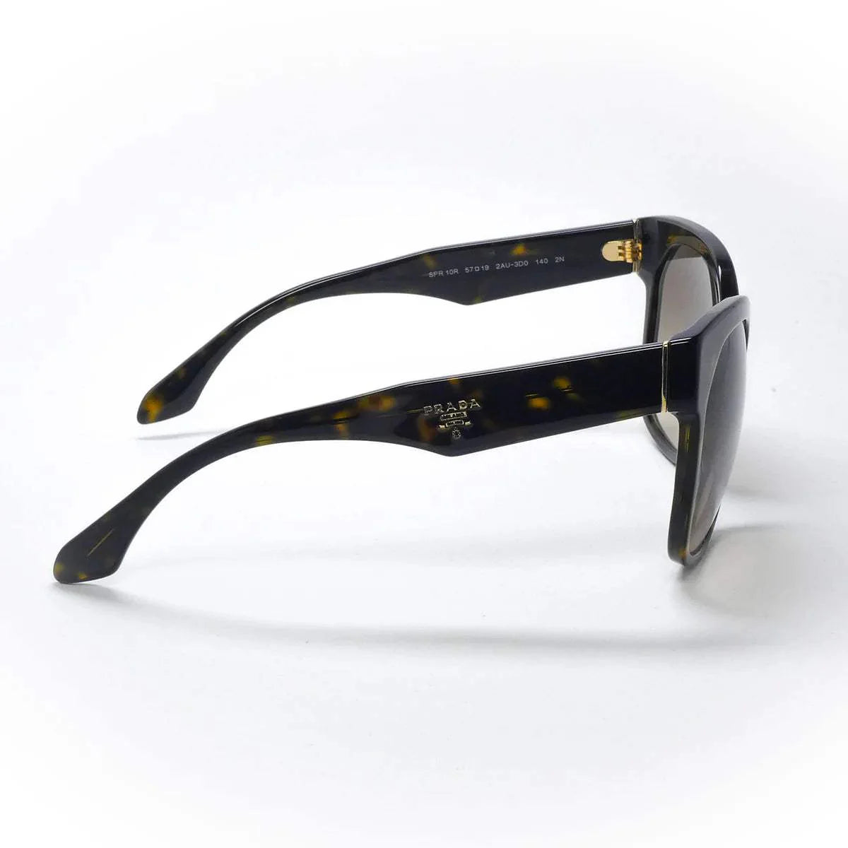 Prada SPR 10R 1AB-0A7 - Black Havana-Grey Shaded by Prada for Women - 57-19-140 mm Sunglasses