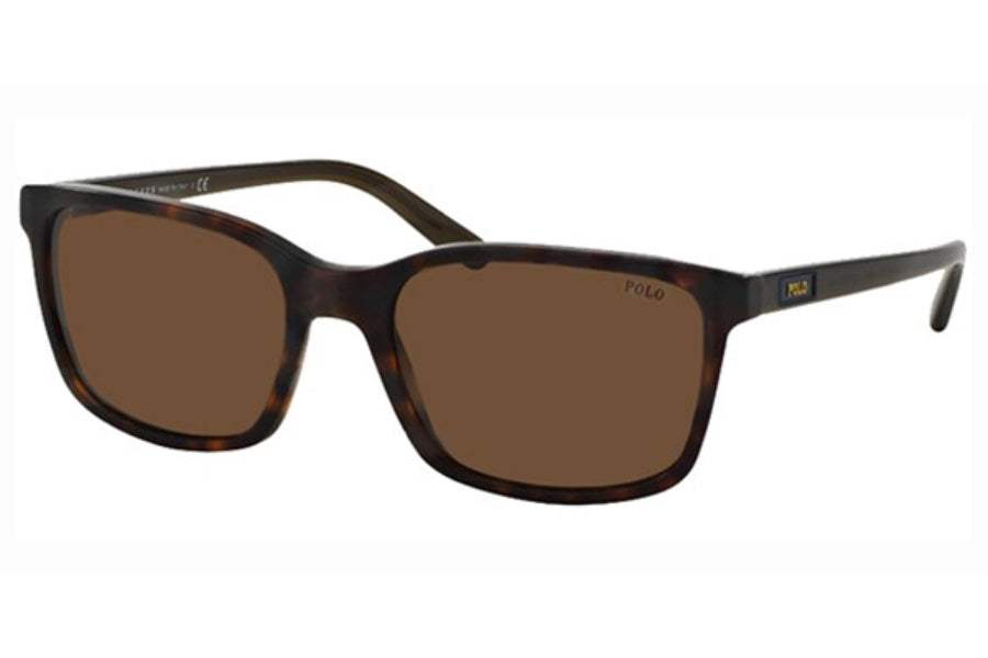 Polo Ralph Lauren PH 4103 5550-73 - Vintage Dark Havana-Brown by Ralph Lauren for Men - 56-19-145 mm Sunglasses