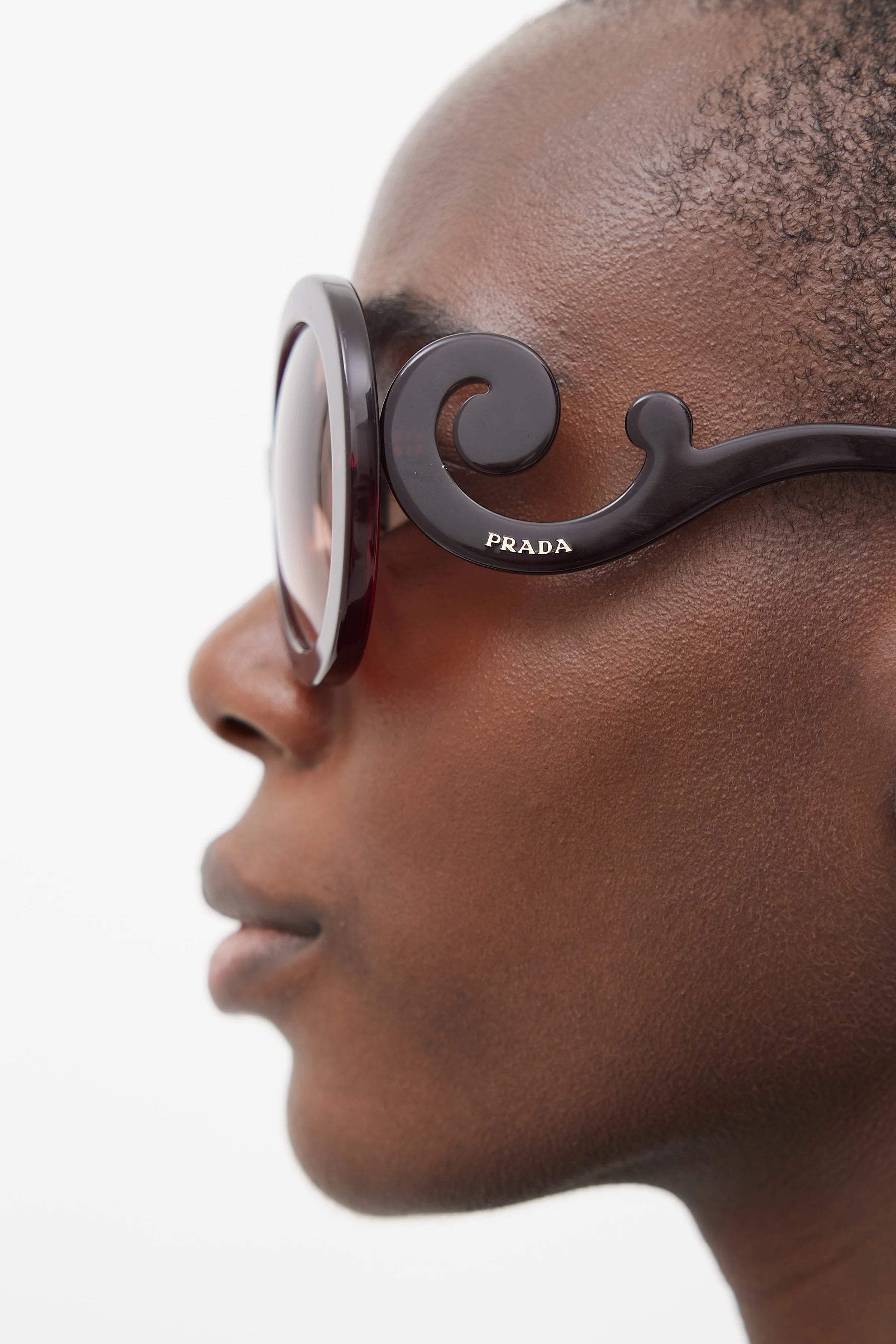 Prada SPR 27N UBU-4O0 - Brown-Brown Gradient by Prada for Women - 55-22-135 mm Sunglasses
