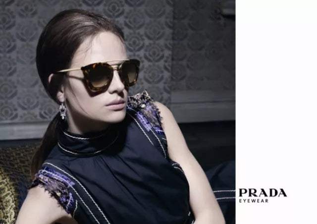 Prada SPR 09Q DHO-4S2 - Brown-Light Brown by Prada for Women - 49-26-140 mm Sunglasses