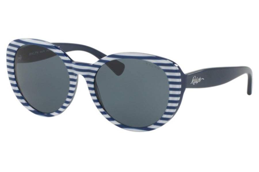 Ralph Lauren RA5212 315887 - Navy Stripe-Navy-Blue Grey Solid by Ralph Lauren for Women - 58-18-140 mm Sunglasses