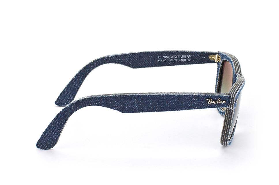 Ray Ban RB 2140 1163/71 Wayfarer Denim - Blue Denim Blue/Grey Gradient by Ray Ban for Unisex - 50-22-150 mm Sunglasses