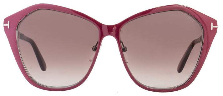 Tom Ford TF391 69Z Lena - Burgundy Ruthenium-Brown Grandient by Tom Ford for Women - 58-13-140 mm Sunglasses