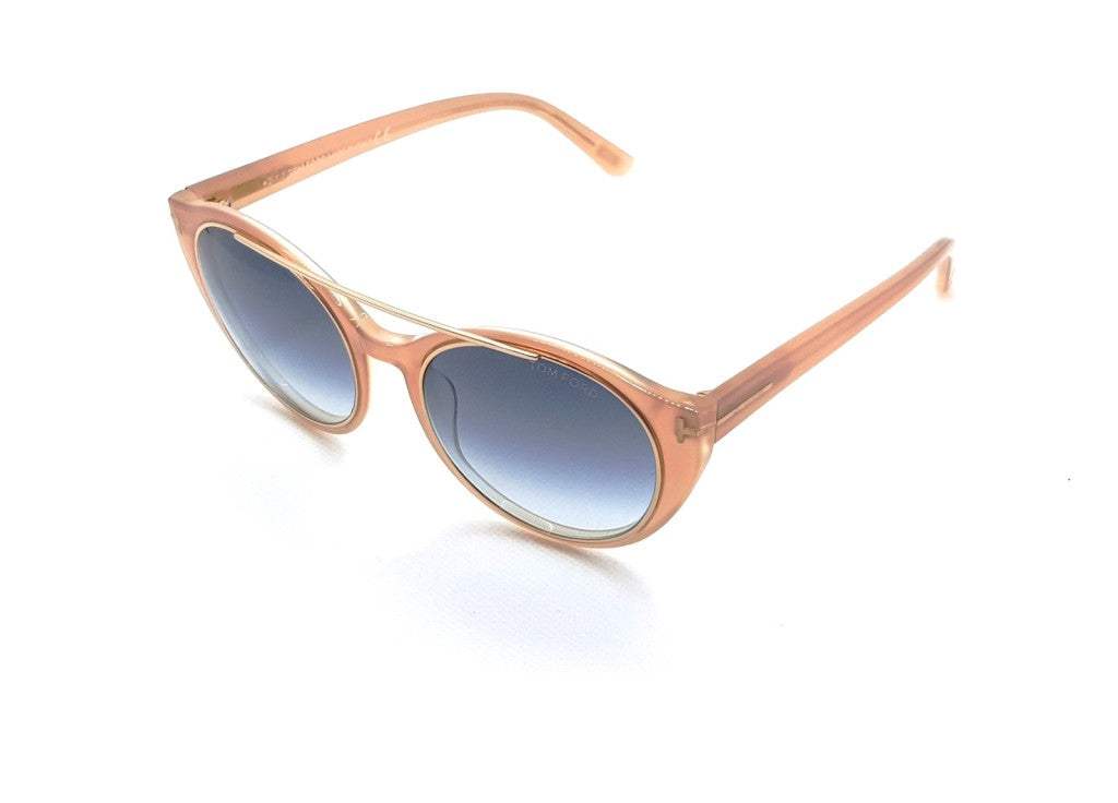 Tom Ford FT383 74B Joan - Pink Gold-Blue Gradient by Tom Ford for Women - 52-19-140 mm Sunglasses