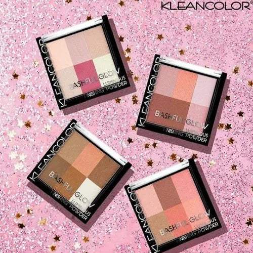 KLEANCOLOR Bashful Glow Luminous Finishing Powder Display Set, 24 Pieces