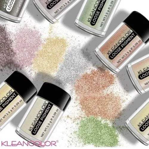 KLEANCOLOR Loose Pigment Eyeshadow ES1114 Display Set, 48 Pieces