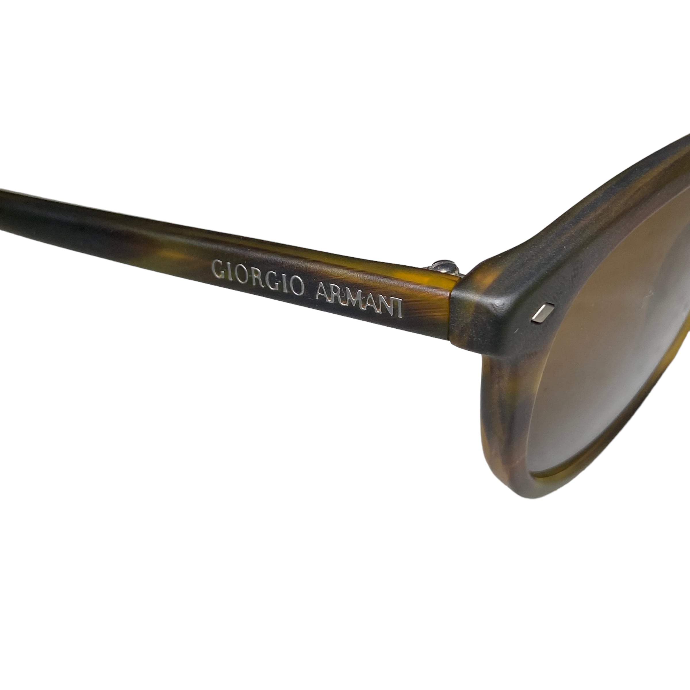 Giorgio Armani AR 8060 5404-53 Frames of Life - Striped Matte Light Brown-Brown by Giorgio Armani for Unisex - 50-21-145 mm Sunglasses