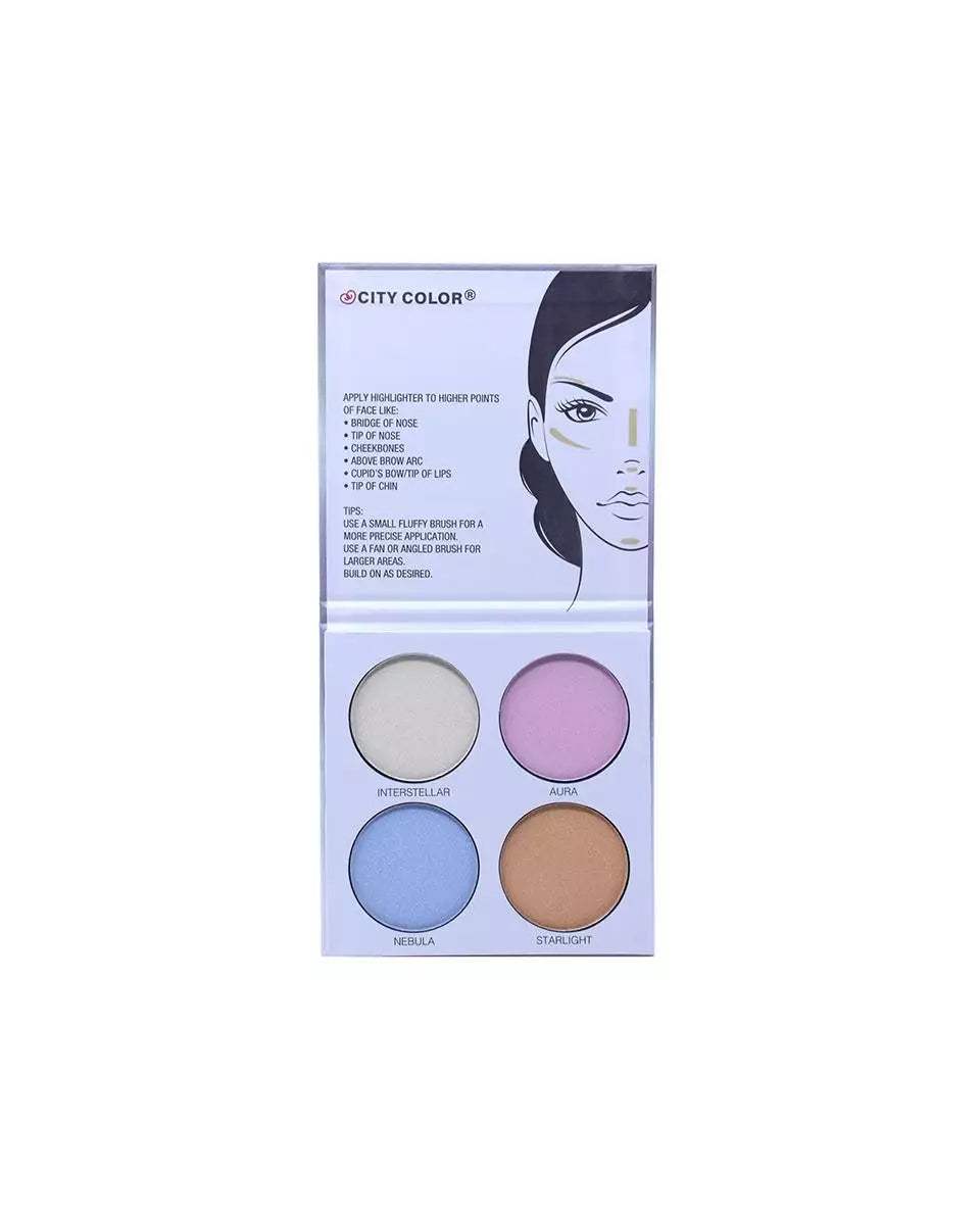 CITY COLOR Glow Pro Stellar Iridescent Highlighting Palette