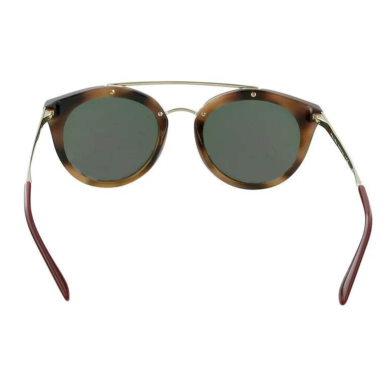 Prada SPR 23S USG-5L2 - Striped Dark Brown-Grey Yellow Rose by Prada for Women - 52-22-140 mm Sunglasses