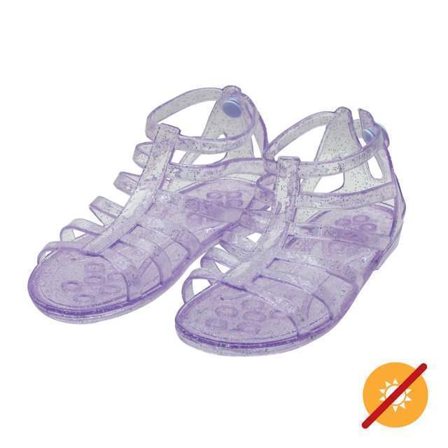 Gladiator Girl Jellies Sandal - 11 Purple by DelSol for Kids - 1 Pair Sandals