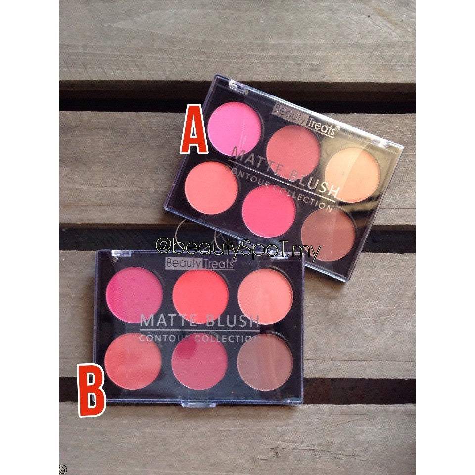 BEAUTY TREATS Matte Blush Display Case Set 12 Pieces