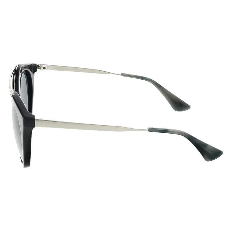 Prada SPR 23S 1AB-1A1 - Black Silver-Grey by Prada for Women - 52-22-140 mm Sunglasses