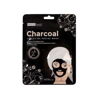 BEAUTY TREATS Deep Purifying Peel-Off Charcoal Mask Display Set, 24 Pieces