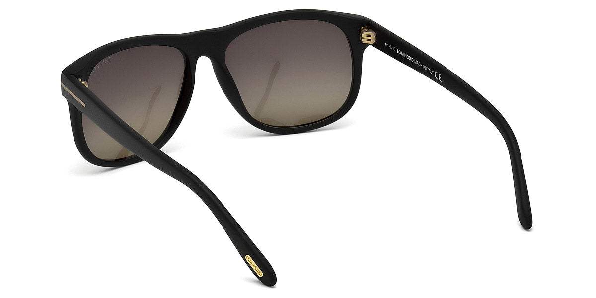 Tom Ford TF236 02D Olivier Polarized - Matte Black-Brown Gradient Polarized by Tom Ford for Women - 58-15-145 mm Sunglasses