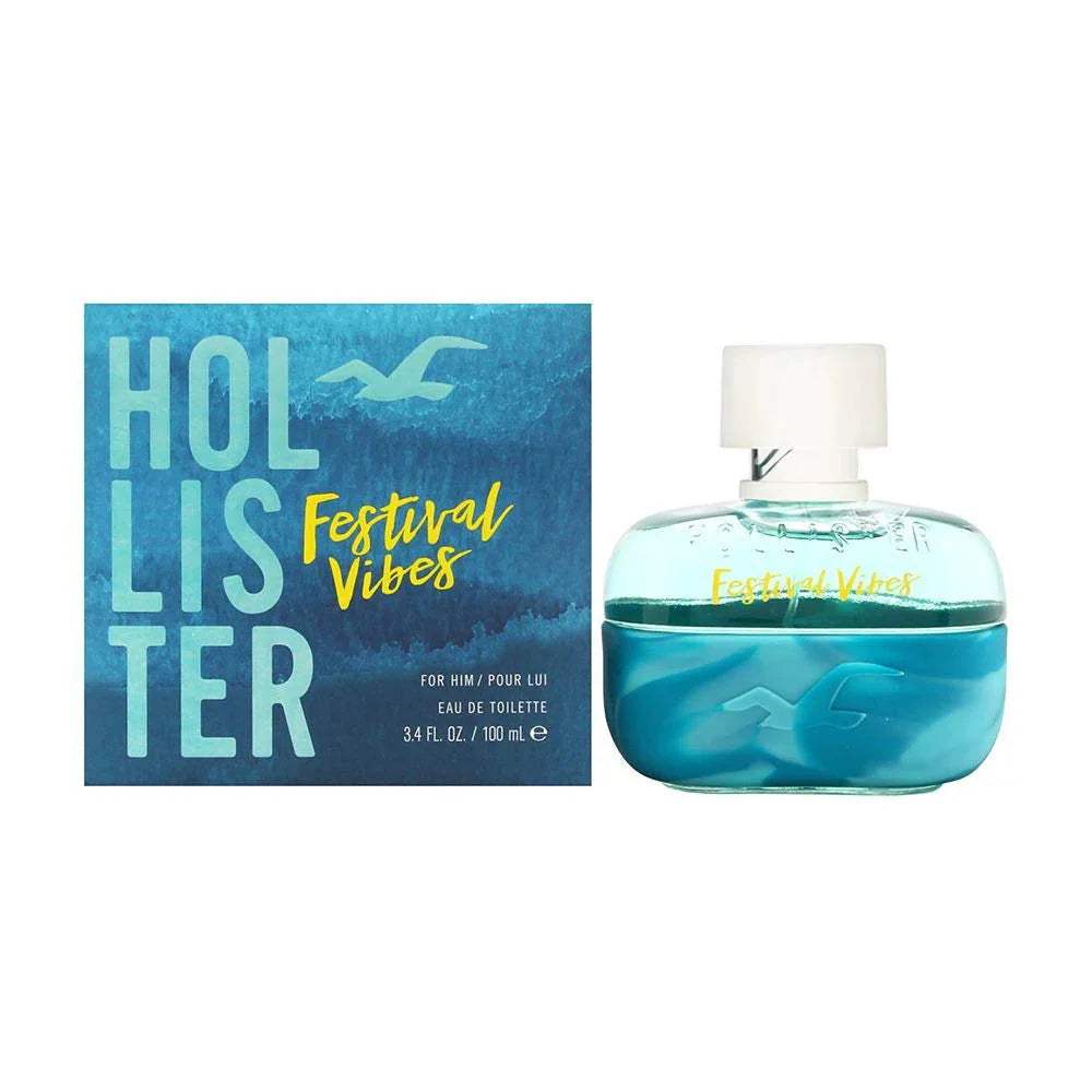 Festival Vibes by Hollister for Men - 3.4 oz EDT Spray (Tester)
