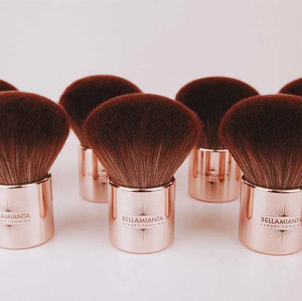 Large Kabuki Bronzing Brush by Bellamianta for Women - 1 Pc Brush