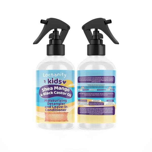 Locsanity Kids Shea Mango & Black Castor Oil Moisturizing Detangler and Leave-in Conditioner