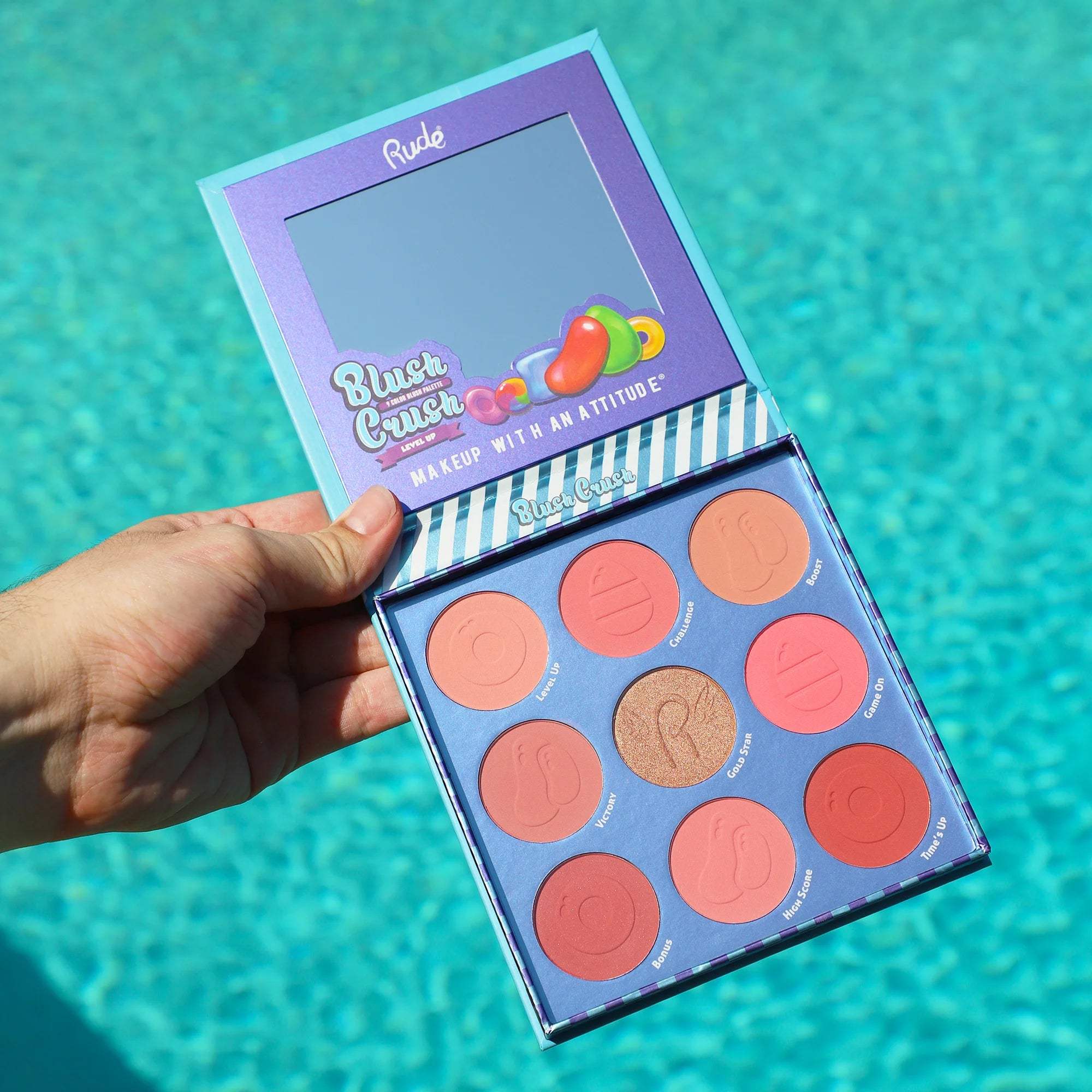 RUDE Blush Crush 9 Color Blush Palette - Level Up