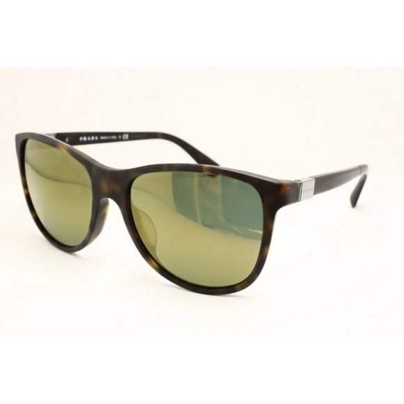 Prada SPR 20S HAQ-5P0 - Matte Havana-Brown by Prada for Men - 56-18-140 mm Sunglasses