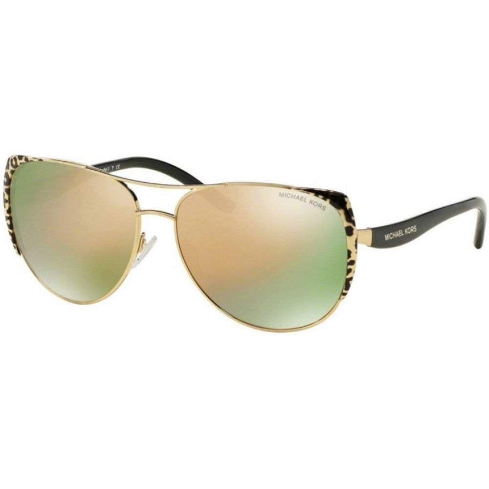 Michael Kors MK 1005 1057R5 Sadie I - Black Gold Leopard-Black-Gold by Michael Kors for Women - 59-15-135 mm Sunglasses