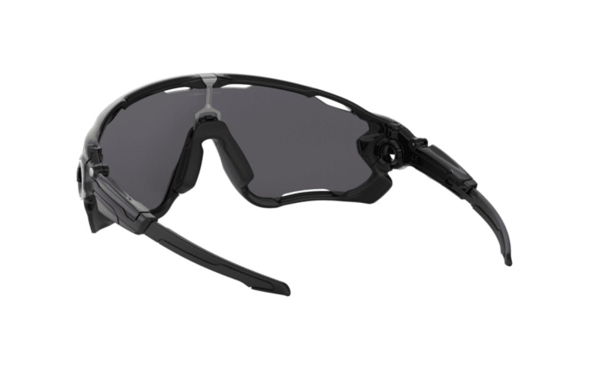 Oakley Jawbreaker OO9270-05 - Polished Black-Black Iridium Polarized by Oakley for Men - 131-00-121 mm Sunglasses