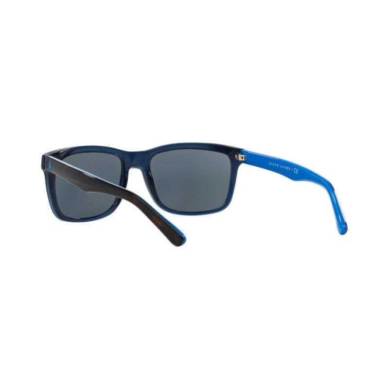 Polo Ralph Lauren PH 4098 5563-87 - Trasparent Blue-Grey Blue by Ralph Lauren for Men - 57-18-145 mm Sunglasses