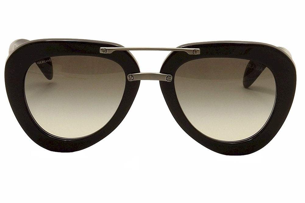 Prada SPR 28R 1AB-0A7 - Black-Grey by Prada for Women - 52-22-135 mm Sunglasses