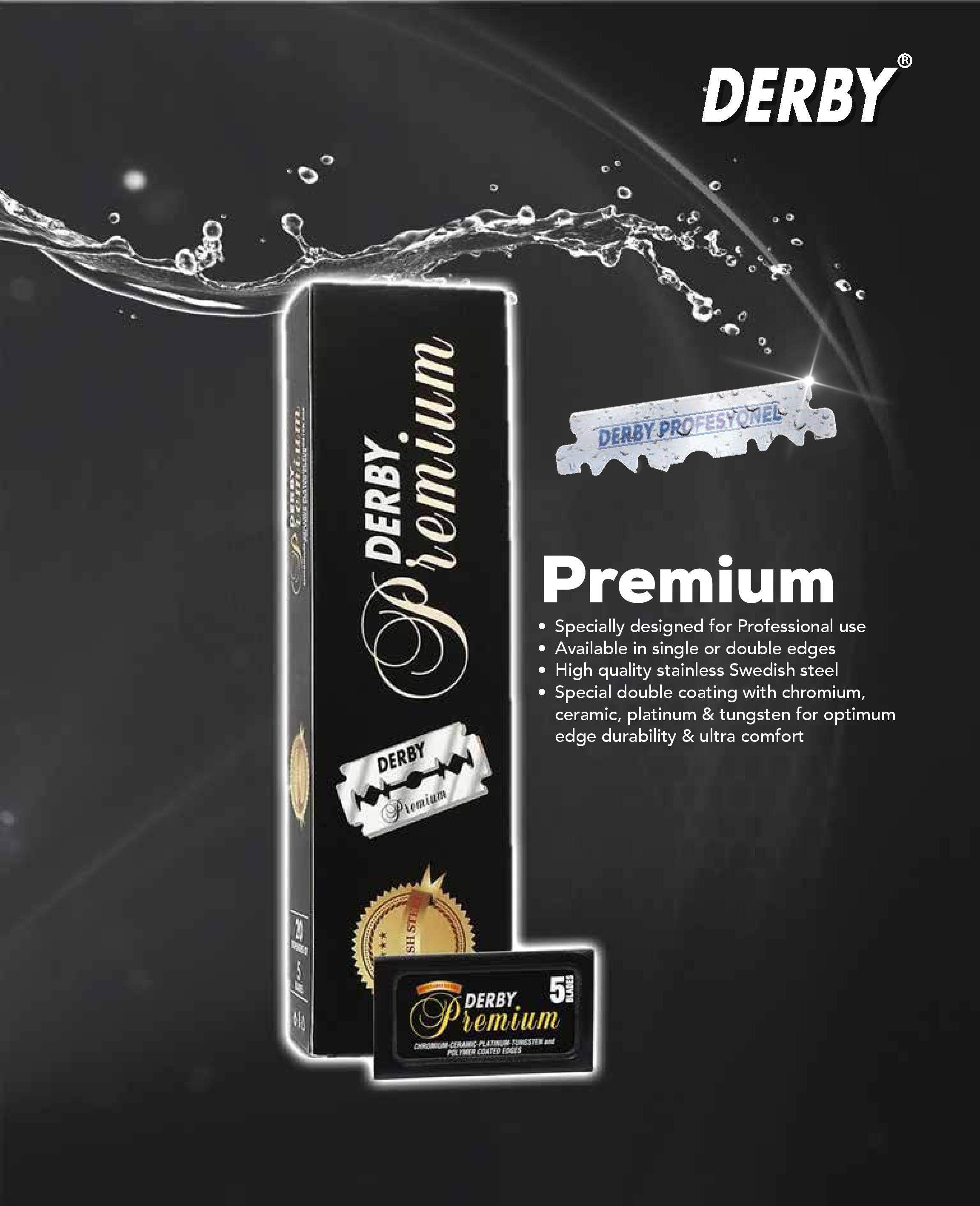 Derby Double Edge Razor Blades 100Ct - Premium DE-D114-PRE - BarberSets