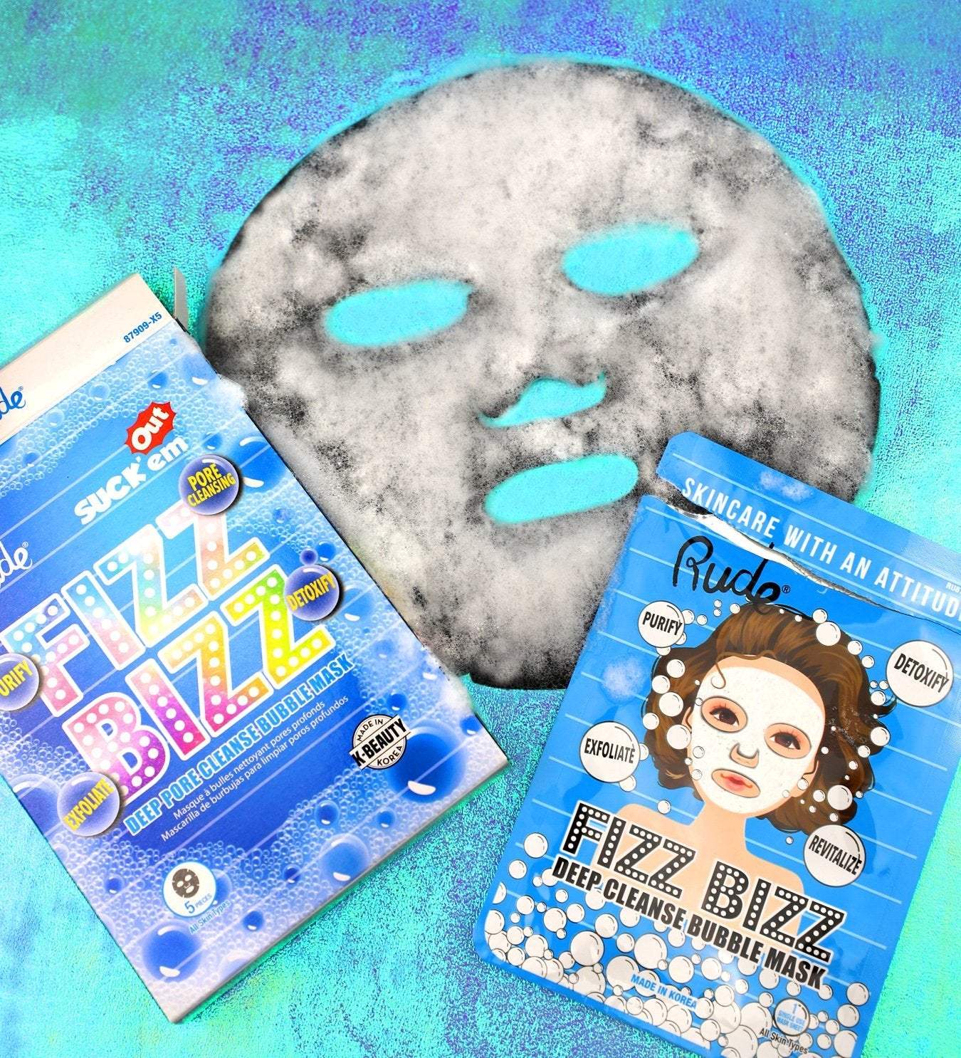 RUDE Fizz Bizz Deep Cleanse Bubble Mask