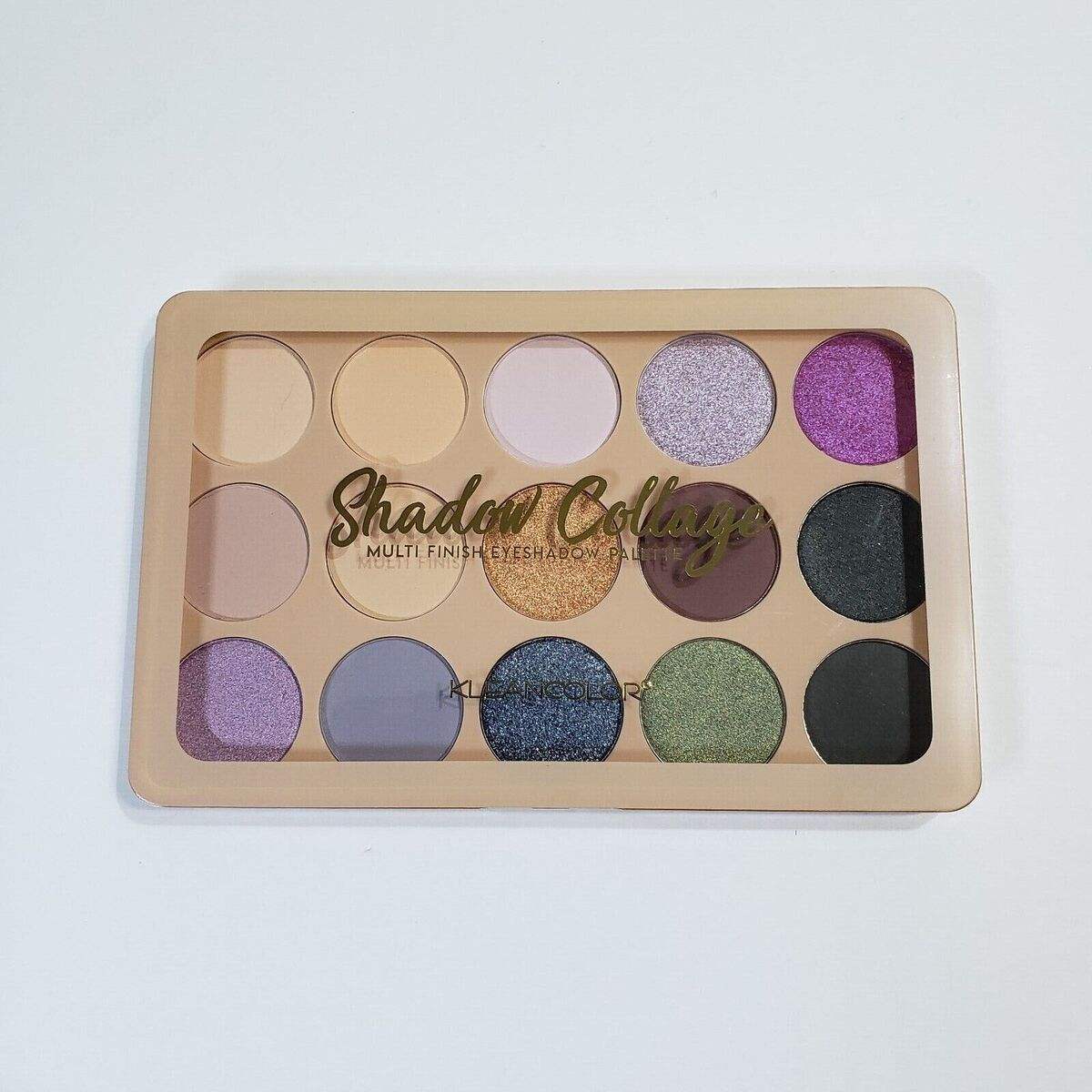 KLEANCOLOR Shadow Collage Multi Finish Eyeshadow Palette FUSION Display Set, 12 pcs