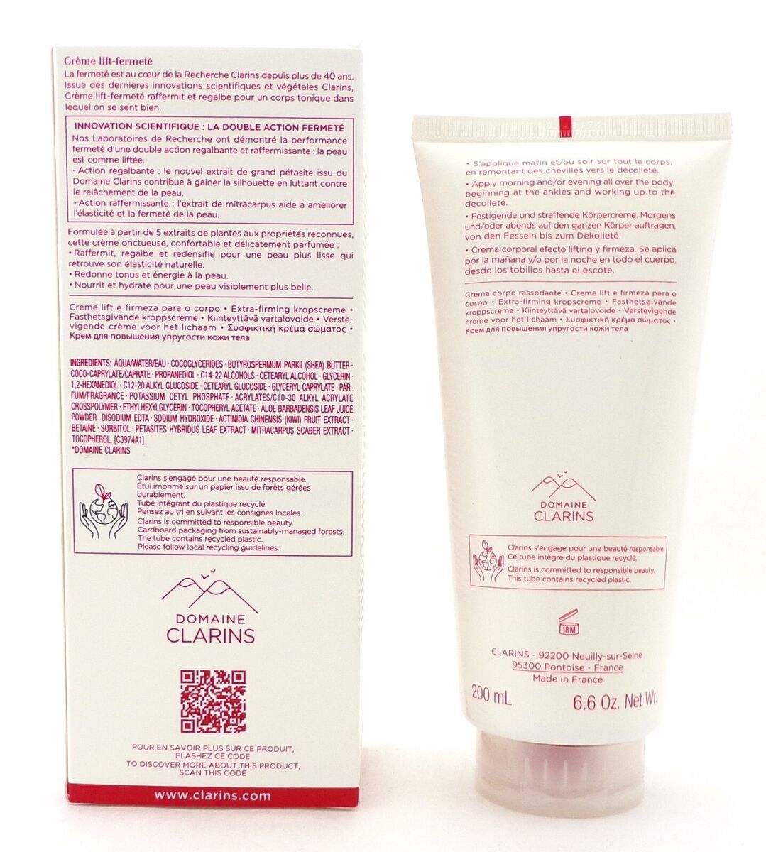 Body Firming by Clarins for Unisex - 6.6 oz Cream