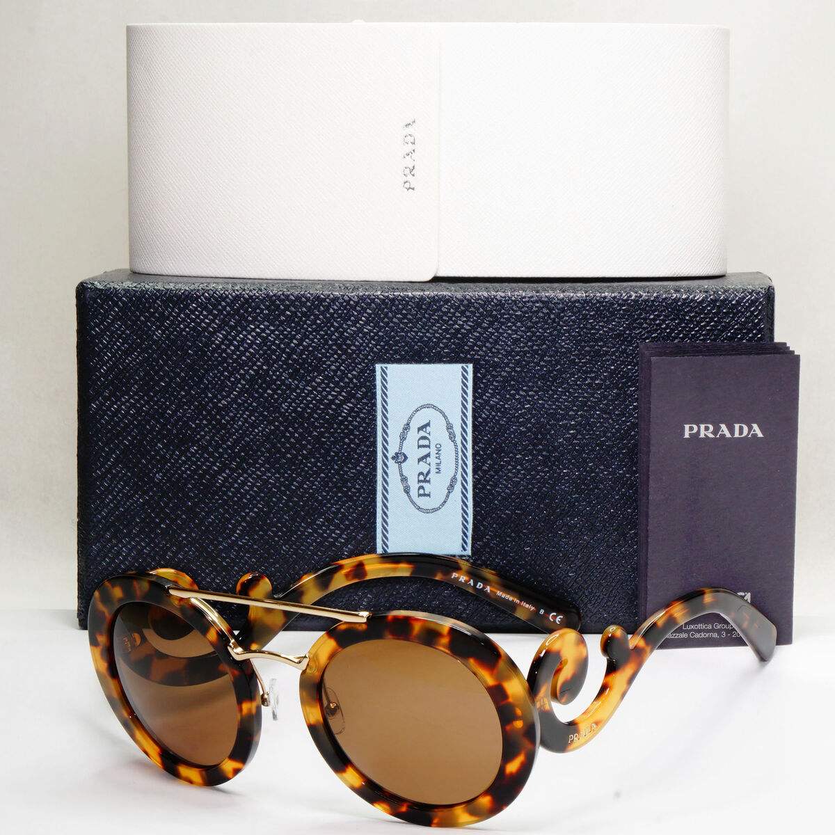 Prada SPR 13S 7S0-0A7 - Medium Havana-Grey Gradient by Prada for Women - 54-25-135 mm Sunglasses