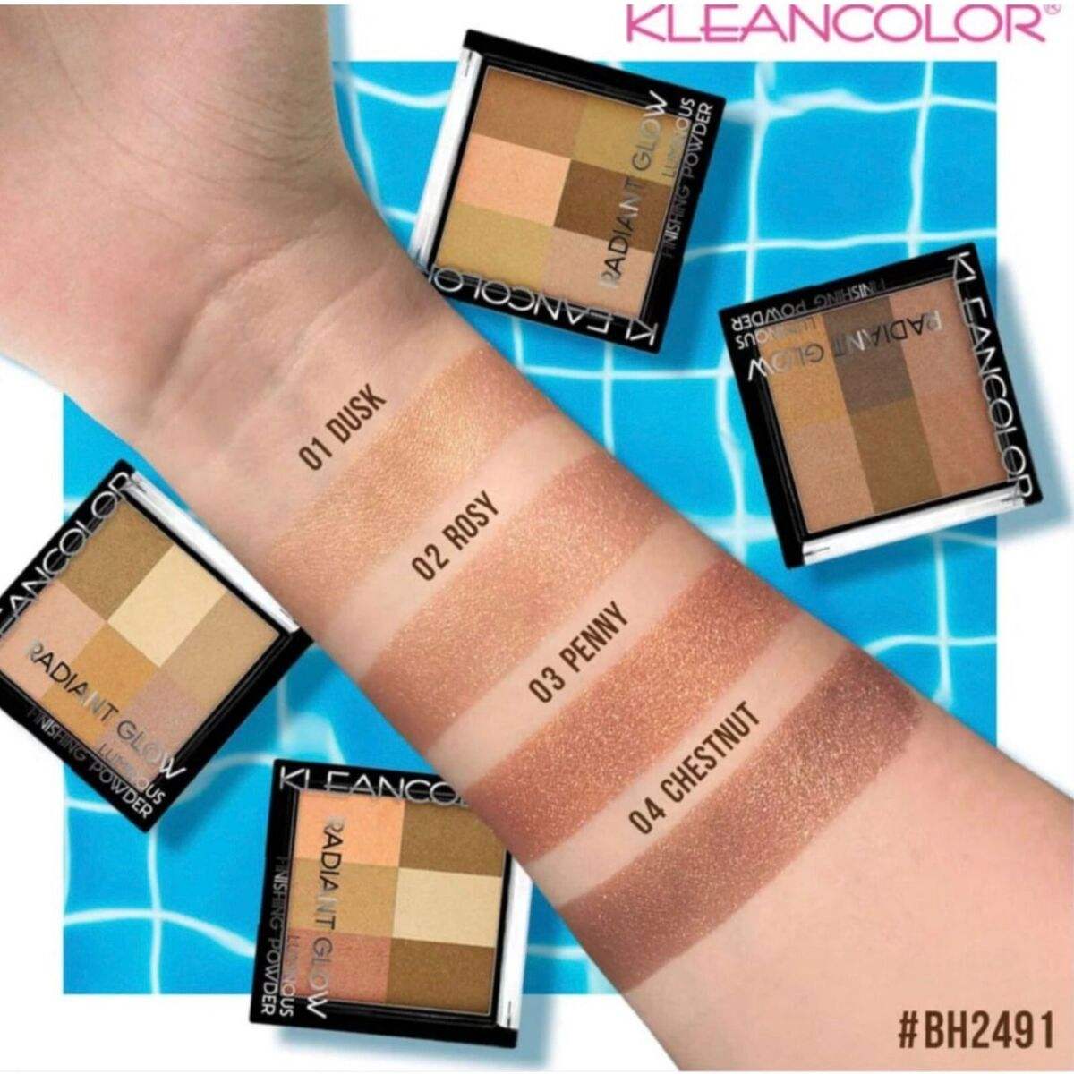 KLEANCOLOR Radiant Glow Luminous Finishing Powder Display Set, 24 Pieces