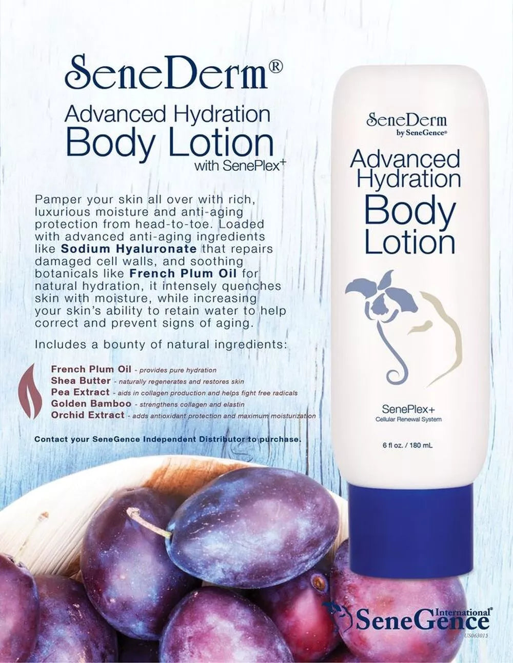 SeneDerm Advanced Hydration Body Lotion by SeneGence for Unisex - 6 oz Body Lotion